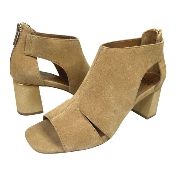 Donald Pliner Perra Block Heel Peep Toe Sandals - Size 8 - Picture 3 of 10